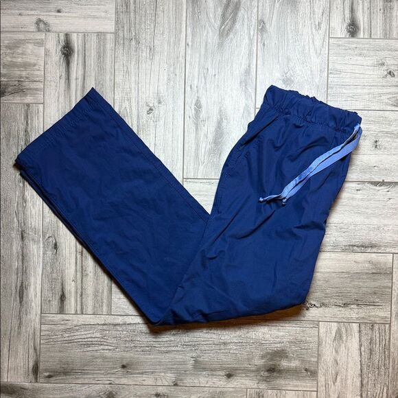 Women's Blue Joggers with Drawstring - Picture 1 of 6
